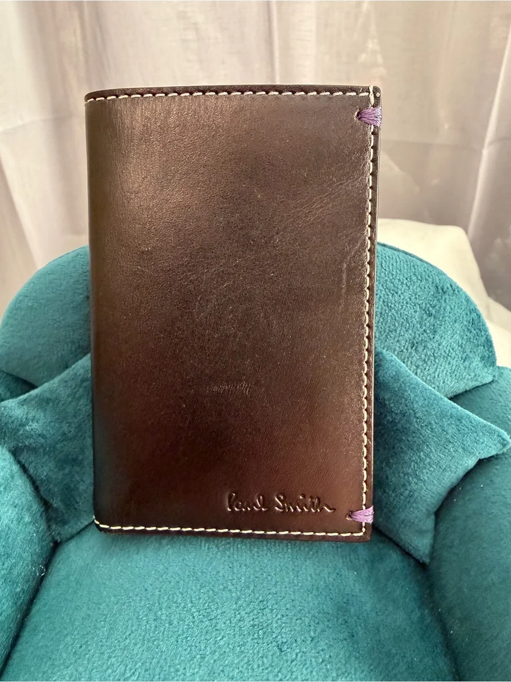 Paul Smith x Harrods Leather Wallet NWT Mini Cooper Las Vegas Striped Bifold